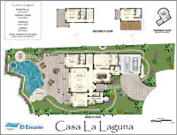 Floorplan of Casa La Laguna, El Encanto, Los Cabos
