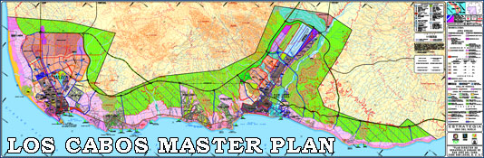 Master Plan map for Los Cabos